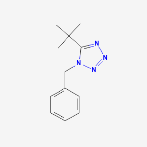 molecular formula C12H16N4 B7943133 1-benzyl-5-tert-butyl-1H-tetrazole 