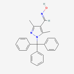 molecular formula C25H23N3O B7943159 (NE)-N-[(3,5-dimethyl-1-tritylpyrazol-4-yl)methylidene]hydroxylamine 