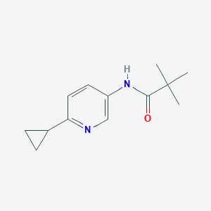 molecular formula C13H18N2O B7943188 N-(6-cyclopropylpyridin-3-yl)-2,2-dimethylpropanamide 