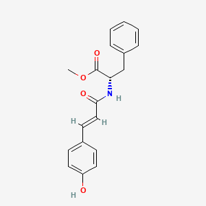 molecular formula C19H19NO4 B7943233 4-羟基肉桂酸(L-苯丙氨酸甲酯)酰胺 CAS No. 1070954-24-3