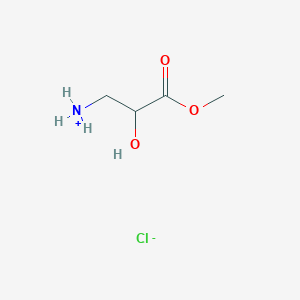 molecular formula C4H10ClNO3 B7943336 (2-Hydroxy-3-methoxy-3-oxopropyl)azanium;chloride 