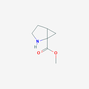 molecular formula C7H11NO2 B7943341 Methyl 2-azabicyclo[3.1.0]hexane-1-carboxylate 