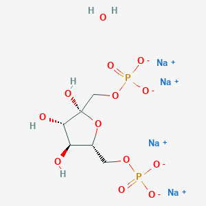molecular formula C6H12Na4O13P2 B7943560 tetrasodium;[(2R,3S,4S,5R)-2,3,4-trihydroxy-5-(phosphonatooxymethyl)oxolan-2-yl]methyl phosphate;hydrate 