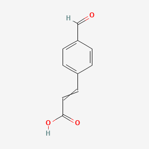 molecular formula C10H8O3 B7943635 2-Propenoic acid, 3-(4-formylphenyl)- 