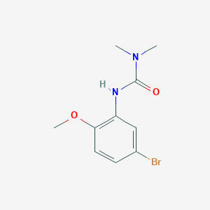molecular formula C10H13BrN2O2 B7943650 1-(5-Bromo-2-methoxyphenyl)-3,3-dimethylurea 