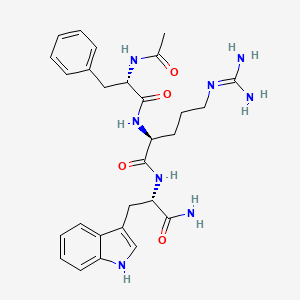 molecular formula C28H36N8O4 B7943683 Ac-Phe-Arg-Trp-NH2 