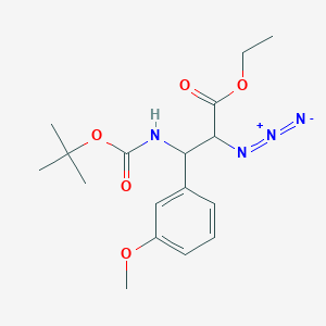 Ethyl 2-azido-3-(3-methoxyphenyl)-3-[(2-methylpropan-2-yl)oxycarbonylamino]propanoate