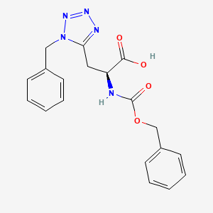 molecular formula C19H19N5O4 B7943726 (2S)-3-(1-benzyltetrazol-5-yl)-2-(phenylmethoxycarbonylamino)propanoic acid 