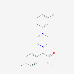 2-[4-(3,4-Dimethylphenyl)piperazin-1-yl]-2-(4-methylphenyl)acetic acid