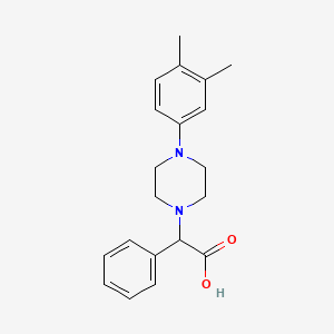 molecular formula C20H24N2O2 B7943759 2-[4-(3,4-Dimethylphenyl)piperazin-1-yl]-2-phenylacetic acid 