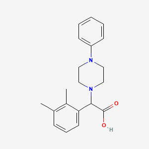 molecular formula C20H24N2O2 B7943765 2-(2,3-Dimethylphenyl)-2-(4-phenylpiperazin-1-yl)acetic acid 