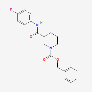 molecular formula C20H21FN2O3 B7943816 Benzyl 3-[(4-fluorophenyl)carbamoyl]piperidine-1-carboxylate 
