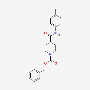 molecular formula C21H24N2O3 B7943830 Benzyl 4-[(4-methylphenyl)carbamoyl]piperidine-1-carboxylate 