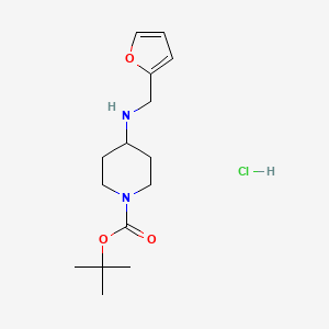 Tert-butyl 4-(furan-2-ylmethylamino)piperidine-1-carboxylate;hydrochloride