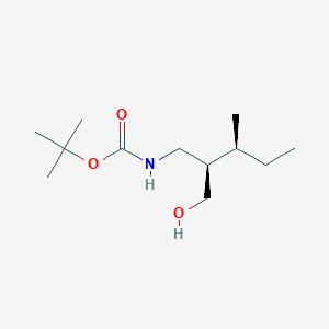 molecular formula C12H25NO3 B7943840 tert-butyl N-[(2R,3S)-2-(hydroxymethyl)-3-methylpentyl]carbamate 