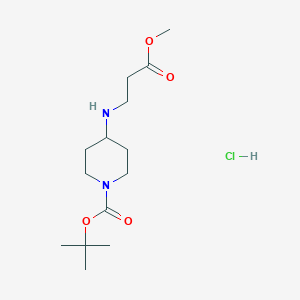 Tert-butyl 4-[(3-methoxy-3-oxopropyl)amino]piperidine-1-carboxylate;hydrochloride