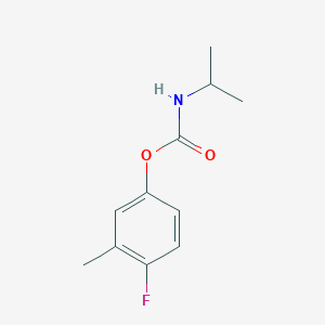 molecular formula C11H14FNO2 B7943918 (4-fluoro-3-methylphenyl) N-propan-2-ylcarbamate 