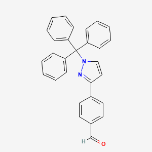 molecular formula C29H22N2O B7943942 4-(1-Tritylpyrazol-3-yl)benzaldehyde 
