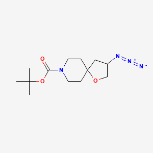 molecular formula C13H22N4O3 B7943989 Tert-butyl 3-azido-1-oxa-8-azaspiro[4.5]decane-8-carboxylate 