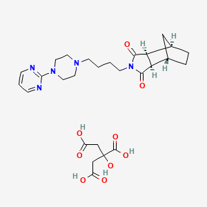 molecular formula C27H37N5O9 B7944111 坦度螺酮柠檬酸盐 CAS No. 99095-12-2