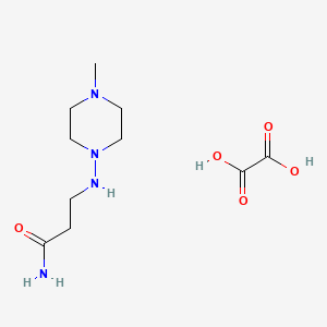 molecular formula C10H20N4O5 B7944144 N3-(4-Methylpiperazin-1-yl)-beta-alaninamide (C2H2O4) 