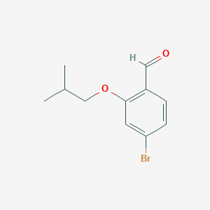 molecular formula C11H13BrO2 B7944202 4-Bromo-2-isobutoxybenzaldehyde 