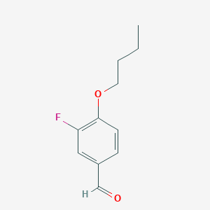 molecular formula C11H13FO2 B7944205 4-Butoxy-3-fluorobenzaldehyde CAS No. 19415-49-7