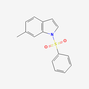 molecular formula C15H13NO2S B7944237 1-(Benzenesulfonyl)-6-methyl-indole 