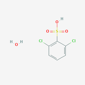 molecular formula C6H6Cl2O4S B7944250 2,6-Dichlorobenzenesulfonic acid;hydrate 