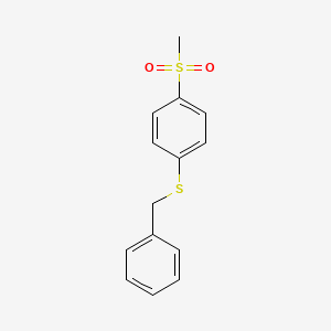 molecular formula C14H14O2S2 B7944252 1-(Benzylthio)-4-(methylsulfonyl)benzene 