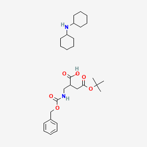 N-cyclohexylcyclohexanamine;4-[(2-methylpropan-2-yl)oxy]-4-oxo-2-(phenylmethoxycarbonylaminomethyl)butanoic acid
