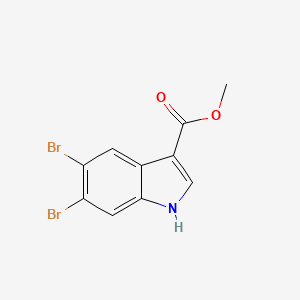 molecular formula C10H7Br2NO2 B7944361 methyl 5,6-dibromo-1H-indole-3-carboxylate 