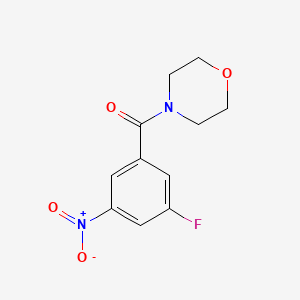 molecular formula C11H11FN2O4 B7944383 4-(3-Fluoro-5-nitrobenzoyl)morpholine 