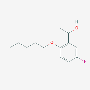 molecular formula C13H19FO2 B7944406 1-(5-Fluoro-2-(pentyloxy)phenyl)ethanol CAS No. 1443303-70-5