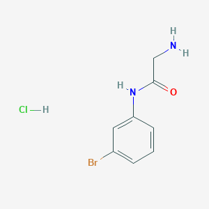 molecular formula C8H10BrClN2O B7944464 2-Amino-N-(3-bromophenyl)acetamide;hydrochloride 