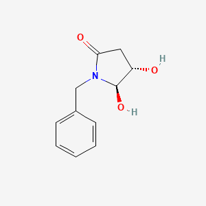 molecular formula C11H13NO3 B7944480 (4S,5R)-1-benzyl-4,5-dihydroxypyrrolidin-2-one 