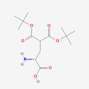 (2R)-2-amino-5-[(2-methylpropan-2-yl)oxy]-4-[(2-methylpropan-2-yl)oxycarbonyl]-5-oxopentanoic acid