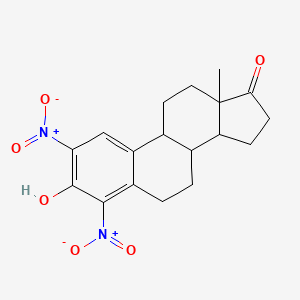 molecular formula C18H20N2O6 B7944570 3-羟基-2,4-二硝基雌三烯-1,3,5(10)-酮 