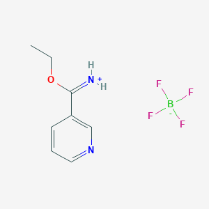 [Ethoxy(pyridin-3-yl)methylidene]azanium;tetrafluoroborate