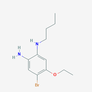molecular formula C12H19BrN2O B7944718 4-Bromo-1-N-butyl-5-ethoxybenzene-1,2-diamine 