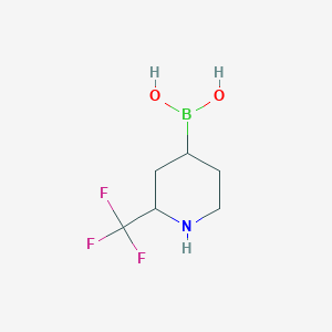 [2-(Trifluoromethyl)piperidin-4-YL]boronic acid