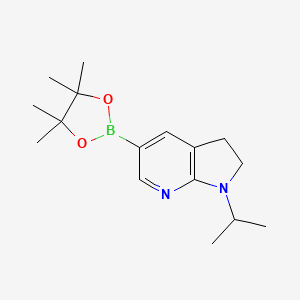 1-Isopropyl-5-(4,4,5,5-tetramethyl-1,3,2-dioxaborolan-2-YL)-2,3-dihydro-pyrrolo[2,3-B]pyridine