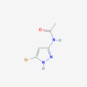 molecular formula C5H6BrN3O B7944785 N-(5-Bromo-2H-pyrazol-3-yl)acetamide 