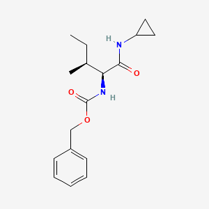 benzyl N-[(2S,3S)-1-(cyclopropylamino)-3-methyl-1-oxopentan-2-yl]carbamate