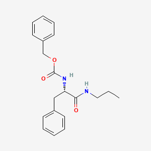 molecular formula C20H24N2O3 B7944797 (S)-Benzyl (1-oxo-3-phenyl-1-(propylamino)propan-2-yl)carbamate 