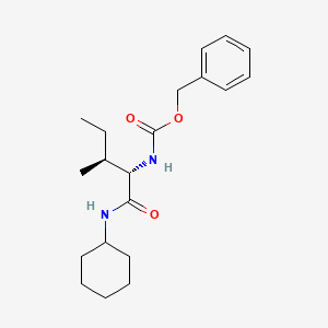 benzyl N-[(2S,3S)-1-(cyclohexylamino)-3-methyl-1-oxopentan-2-yl]carbamate