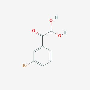 molecular formula C8H7BrO3 B7944822 1-(3-Bromophenyl)-2,2-dihydroxyethan-1-one 