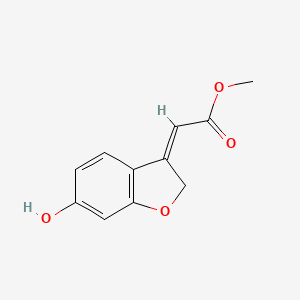 molecular formula C11H10O4 B7944850 methyl (2Z)-2-(6-hydroxy-1-benzofuran-3-ylidene)acetate 