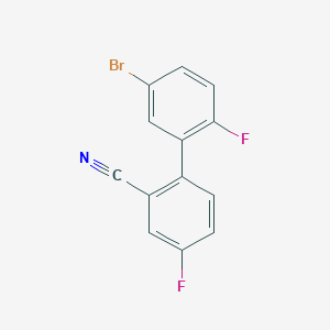 molecular formula C13H6BrF2N B7944884 5'-Bromo-2',4-difluoro-[1,1'-biphenyl]-2-carbonitrile 