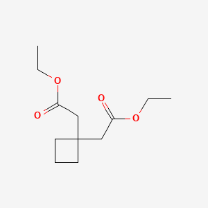 molecular formula C12H20O4 B7944961 Diethyl 2,2'-(cyclobutane-1,1-diyl)diacetate CAS No. 51008-00-5